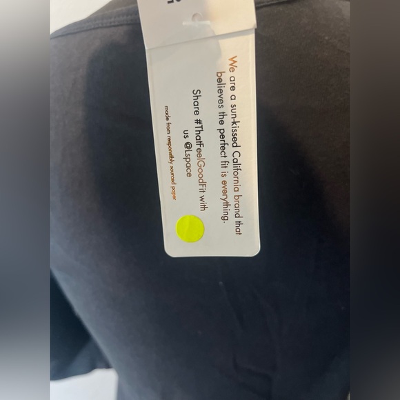 L Space Black Melrose Dress With Ruched Sleeve Size Small NWT - Picture 7 of 8